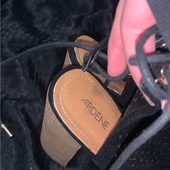 👟👠 2 for $100 | NWOT | Peep Toed Cut Out Block High Heel Booties from Ardene - Picture 4 of 5